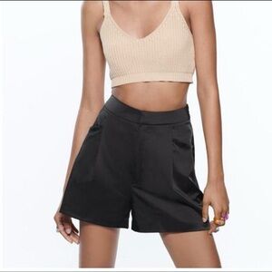 Zara Satin Shorts (Size small)